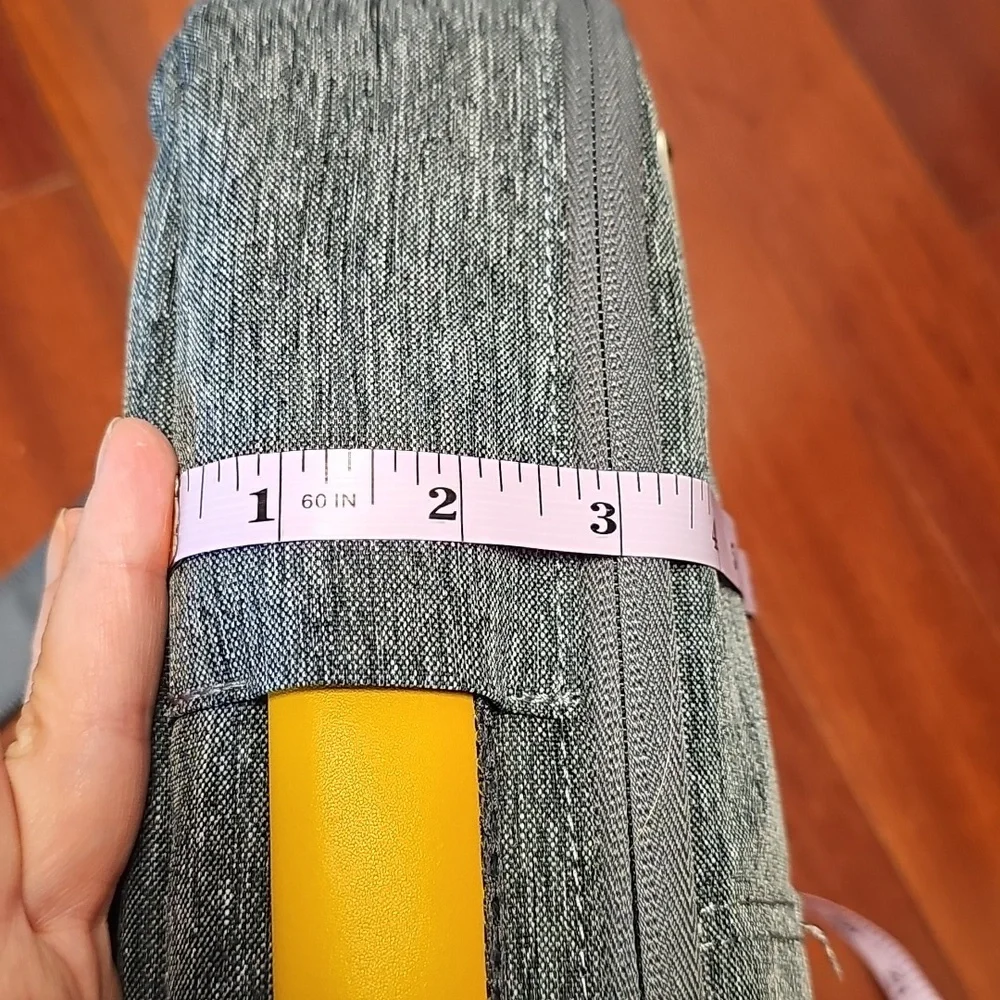 Gray Laptop Bag with Yellow Accents